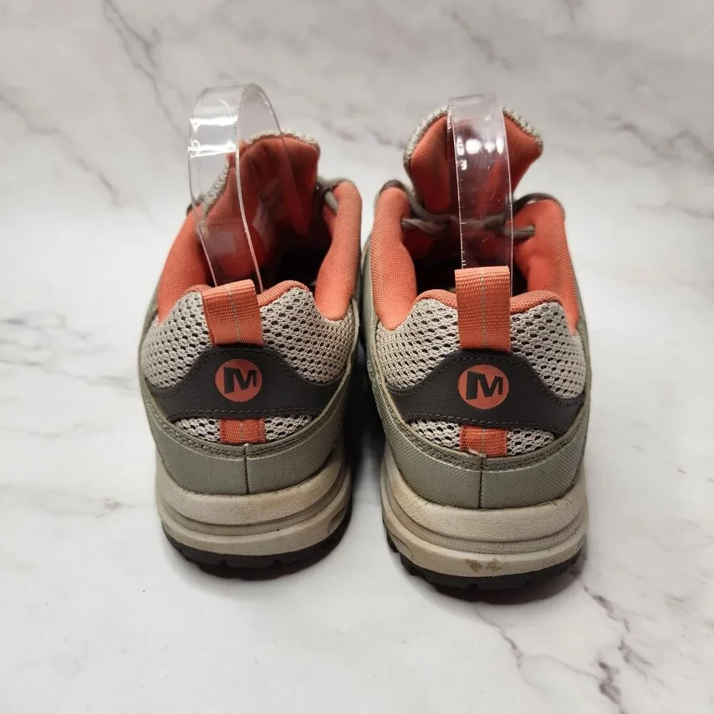 Merrell Moab 3 Hiking Shoes Tan Coral Outdoors Camping Low Top Women's 9